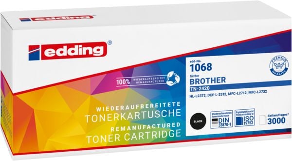 Edding Toner ersetzt Brother TN-2420 Kompatibel Schwarz 3000 Seiten EDD-1068