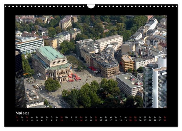 Produktbild: &uuml;ber den D&auml;chern von FRANKFURT (Wandkalender 2026 DIN A3 quer), CALVENDO Monatskalender