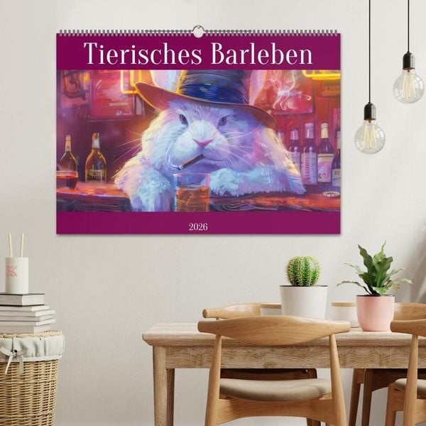Produktbild: Tierisches Barleben (Wandkalender 2026 DIN A2 quer), CALVENDO Monatskalender