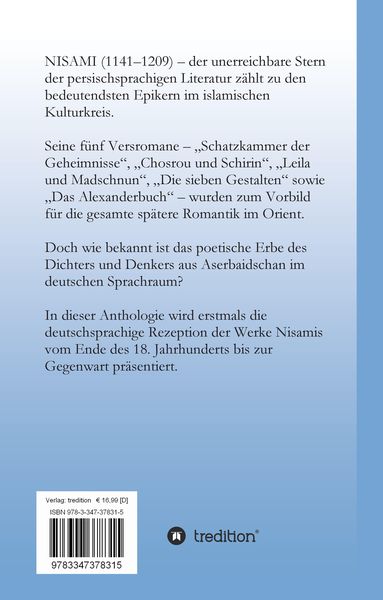 Produktbild: NISAMI in Versen und Prosa