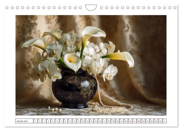 Produktbild: Bl&uuml;ten der Zeit (Wandkalender 2026 DIN A4 quer), CALVENDO Monatskalender