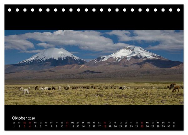 Produktbild: Peru & Bolivien - Land der Inka (Tischkalender 2026 DIN A5 quer), CALVENDO Monatskalender