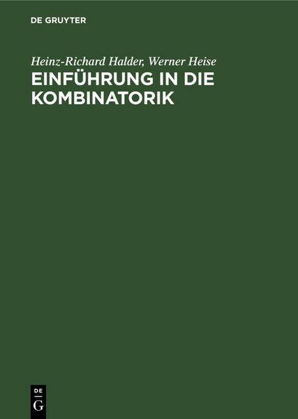 Produktbild: Einf&uuml;hrung in die Kombinatorik