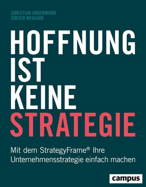Produktbild: Hoffnung ist keine Strategie