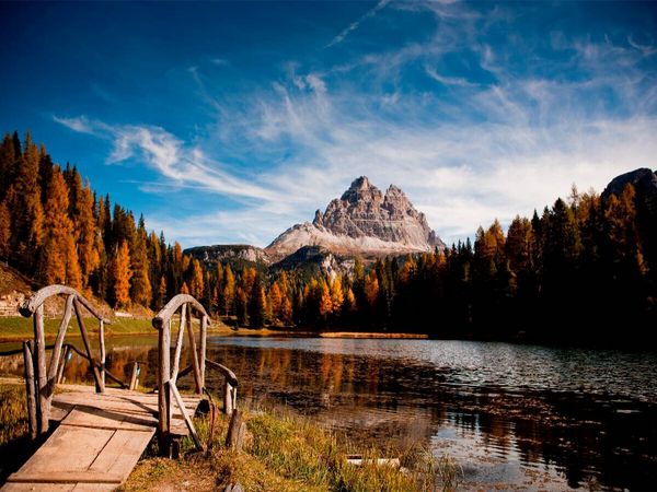 Produktbild: CALVENDO Puzzle Toblacher See im Herbst | 1000 Teile Lege-Gr&ouml;&szlig;e 64x48cm Foto-Puzzle f&uuml;r gl&uuml;ckliche Stunden