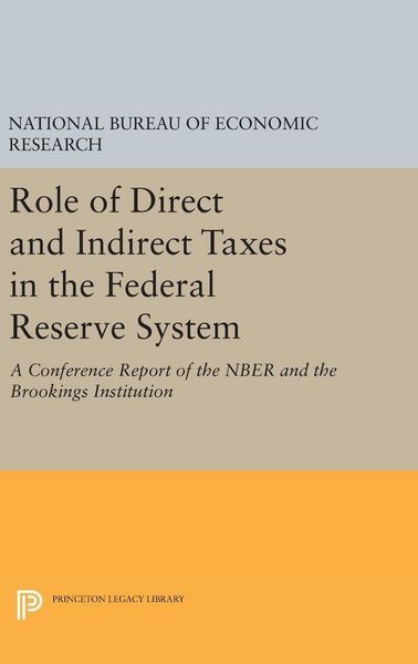 Produktbild: Role of Direct and Indirect Taxes in the Federal Reserve System