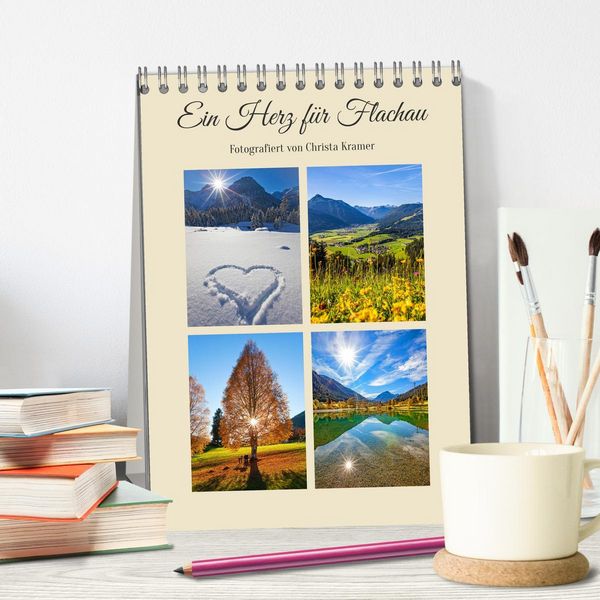 Produktbild: Ein Herz f&uuml;r Flachau (Tischkalender 2026 DIN A5 hoch), CALVENDO Monatskalender