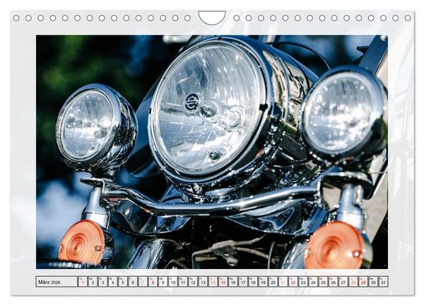 Produktbild: Legend&auml;re Linien &ndash; Harley Road King im Detail (Wandkalender 2026 DIN A4 quer), CALVENDO Monatskalender