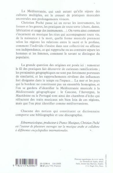 Produktbild: Dictionnaire des Musiques de la Mediterr