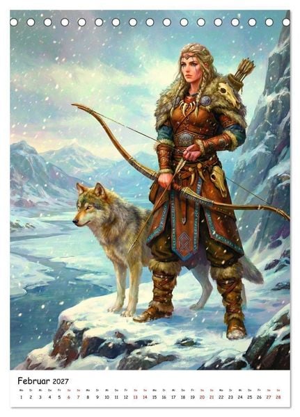 Produktbild: G&ouml;tter der Wikinger &ndash; Ikonen der Nordischen Mythologie (Tischkalender 2027 DIN A5 hoch), CALVENDO Monatskalender