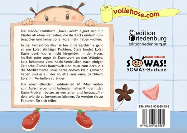 Produktbild: Kacks ade! Das Bilder-Erz&auml;hlbuch f&uuml;r Kinder, die keine volle Hose mehr wollen