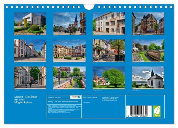Produktbild: Merzig - Die Stadt mit mehr M&ouml;glichkeiten (Wandkalender 2026 DIN A4 quer), CALVENDO Monatskalender