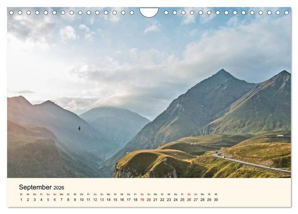Produktbild: Der Kaukasus - Entdeckungen zwischen Asien und Europa (Wandkalender 2026 DIN A4 quer), CALVENDO Monatskalender