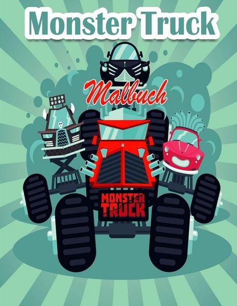 Produktbild: Monster Truck Malbuch f&uuml;r Kinder