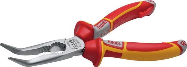 Produktbild: NWS 141-49-VDE-205 VDE Flachrundzange Werkzeugstahl 205mm