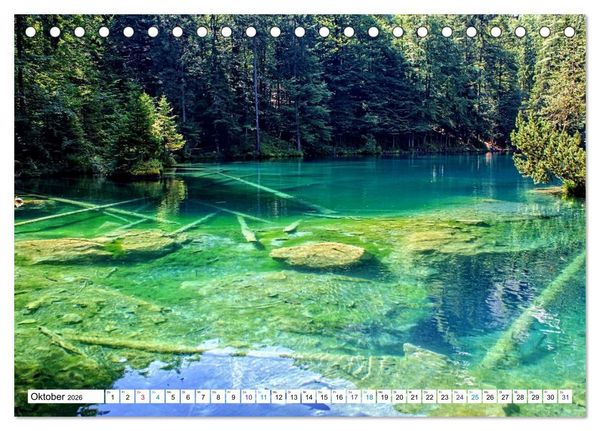 Produktbild: Gr&uuml;ezi . Landschaften in der Schweiz (Tischkalender 2026 DIN A5 quer), CALVENDO Monatskalender