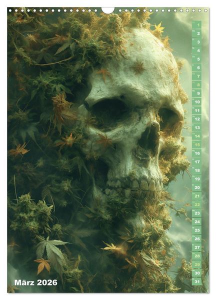 Produktbild: Rauschende Aussichten - Der ultimative Cannabis-Kalender (Wandkalender 2026 DIN A3 hoch), CALVENDO Monatskalender