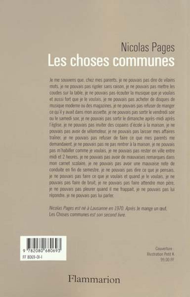 Produktbild: Les choses communes