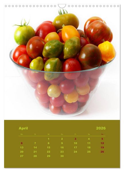 Produktbild: Tomaten - Alles BIO! (Wandkalender 2026 DIN A3 hoch), CALVENDO Monatskalender