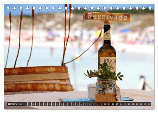 Produktbild: Formentera - Urlaub f&uuml;r die Seele (Tischkalender 2026 DIN A5 quer), CALVENDO Monatskalender