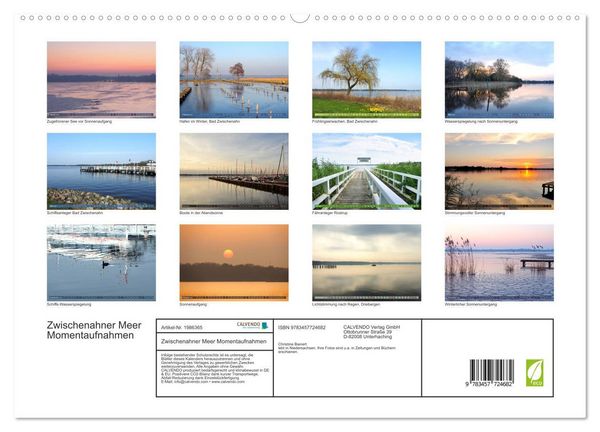 Produktbild: Zwischenahner Meer Momentaufnahmen (hochwertiger Premium Wandkalender 2026 DIN A2 quer), Kunstdruck in Hochglanz