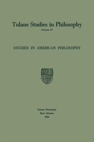 Produktbild: Studies in American Philosophy