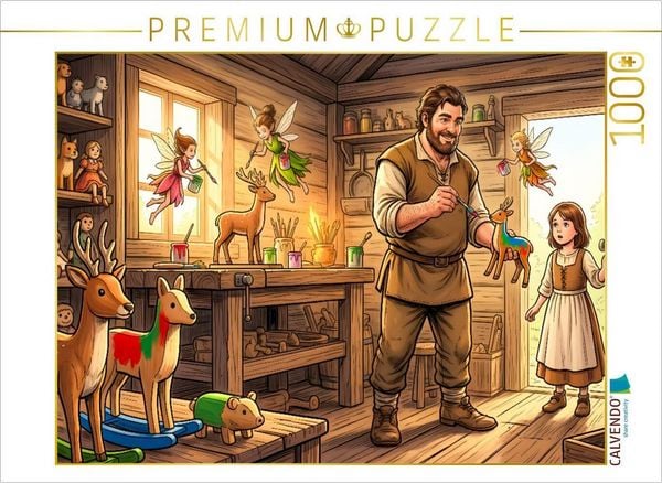 CALVENDO Puzzle Die Ryls helfen Claus beim Spielzeug | 1000 Teile Lege-Größe 64 × 48 cm Foto-Puzzle für glückliche Stunden