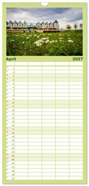 Produktbild: Familienplaner 2027 - Die Insel Usedom in Bildern mit 5 Spalten (Wandkalender, 21 x 45 cm) CALVENDO
