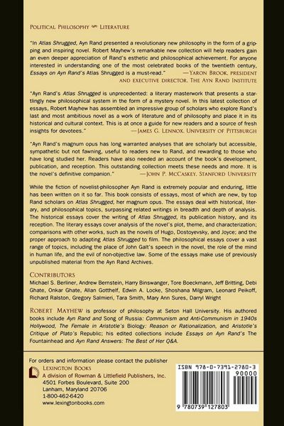 Produktbild: Essays on Ayn Rand's Atlas Shrugged