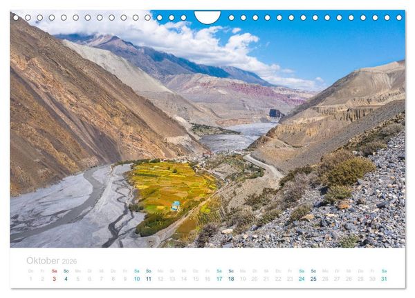 Produktbild: Abenteuer Himalaya - Fernwandern im Annapurna (Wandkalender 2026 DIN A4 quer), CALVENDO Monatskalender