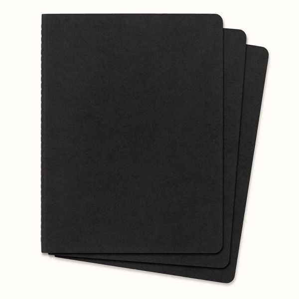 Produktbild: Moleskine Cahier Extra Large blanko schwarz. 3er Pack