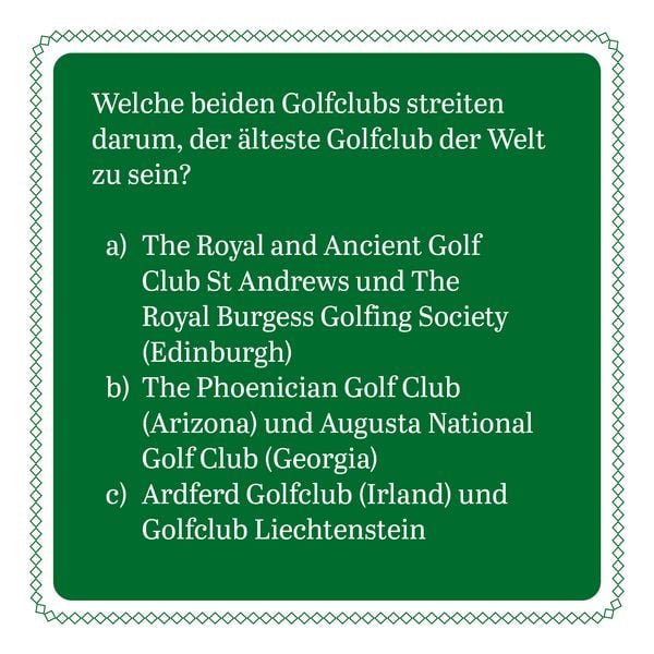Produktbild: Das Golf-Quiz (Neuauflage)