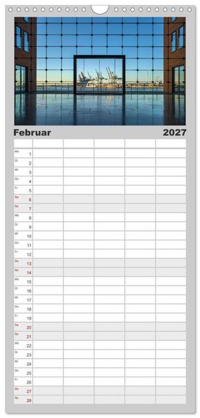 Produktbild: Familienplaner 2027 - Urbane Impressionen: Hansestadt Hamburg - Tor zur Welt mit 5 Spalten (Wandkalender, 21 x 45 cm) CALVENDO