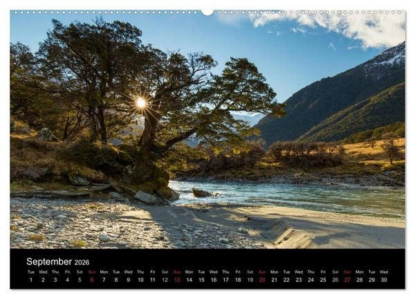 Produktbild: South Island of New Zealand (High Quality Premium Wall Calendar 2026 DIN A2 landscape),CALVENDO 12 Month Wall Calendar