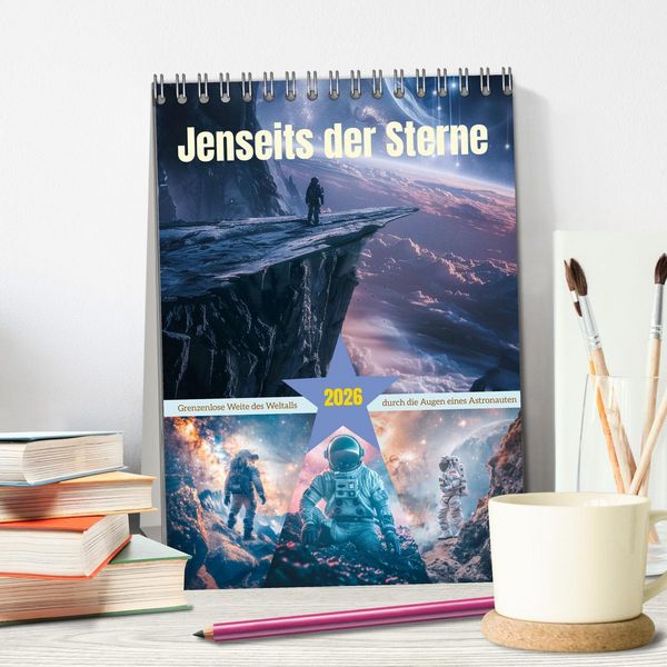 Produktbild: Jenseits der Sterne (Tischkalender 2026 DIN A5 hoch), CALVENDO Monatskalender
