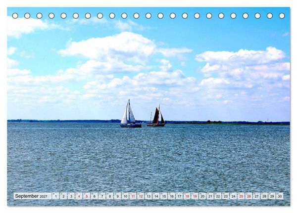 Produktbild: Fischland: zwischen Ostsee und Bodden (Tischkalender 2027 DIN A5 quer), CALVENDO Monatskalender