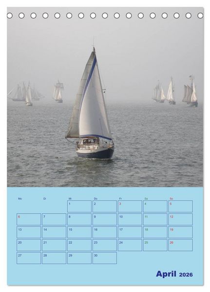 Produktbild: Seefahrer Romantik 2026 (Tischkalender 2026 DIN A5 hoch), CALVENDO Monatskalender