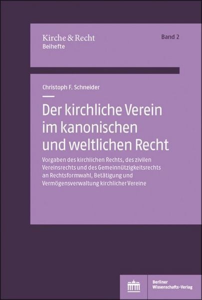 Produktbild: Der kirchliche Verein im kanonischen und weltlichen Recht