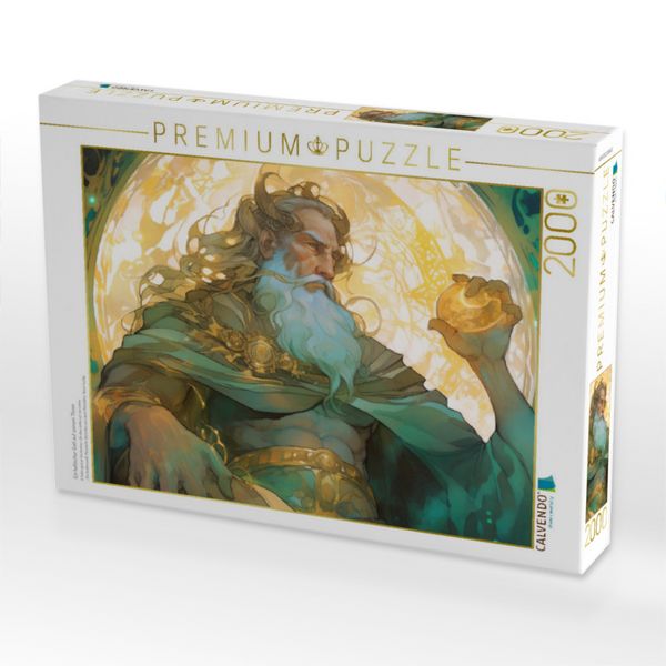 Produktbild: CALVENDO Puzzle Ein keltischer Gott auf seinem Thron | 2000 Teile Lege-Gr&ouml;&szlig;e 90x67cm Foto-Puzzle f&uuml;r gl&uuml;ckliche Stunden