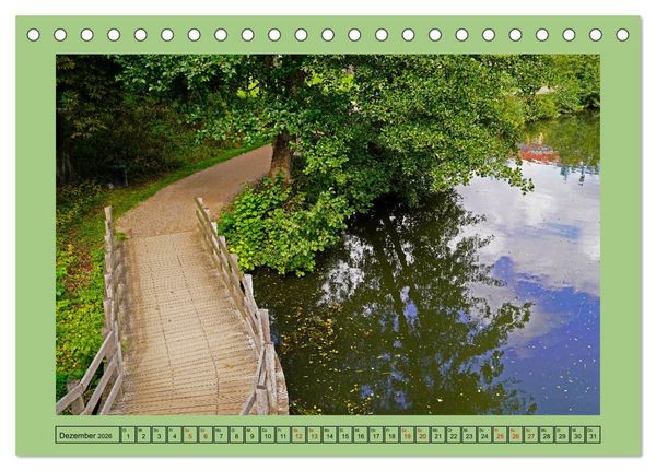 Produktbild: Faszination Stadtpark Odense (Tischkalender 2026 DIN A5 quer), CALVENDO Monatskalender