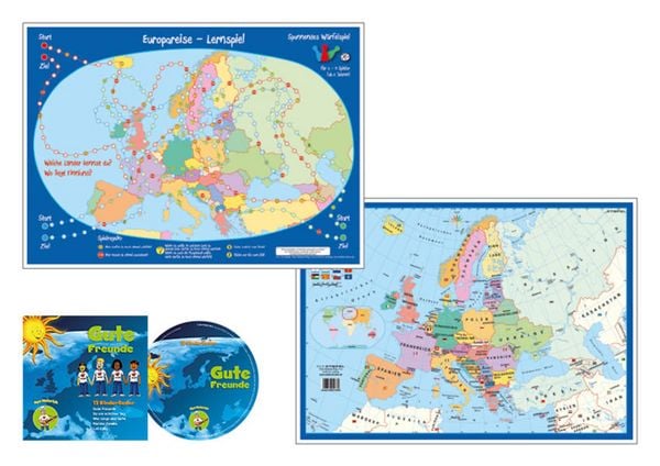 Europareise-Würfelspiel