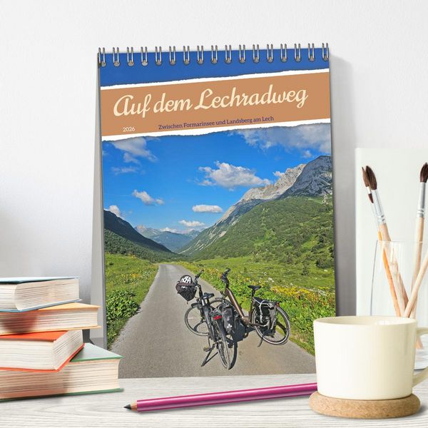 Produktbild: Auf dem Lechradweg - Zwischen Formarinsee und Landsberg am Lech (Tischkalender 2026 DIN A5 hoch), CALVENDO Monatskalender