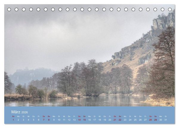 Produktbild: Das Jahr an der Naab zwischen Burglengenfeld und Kallm&uuml;nz (Tischkalender 2026 DIN A5 quer), CALVENDO Monatskalender