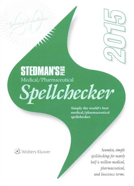 Produktbild: Stedman's: Stedman's Plus 2015 Medical/Pharmaceutical Spellc