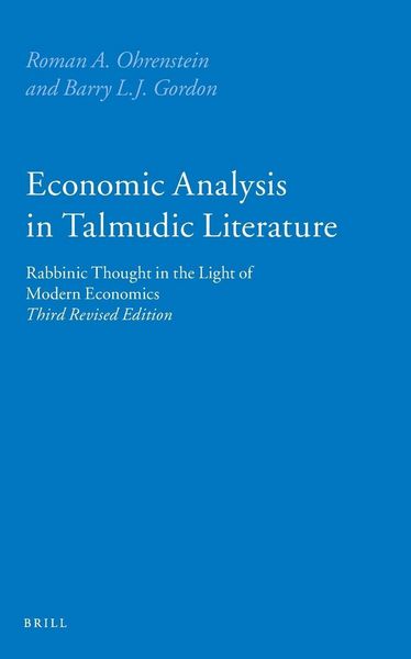 Produktbild: Economic Analysis in Talmudic Literature