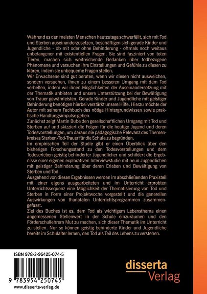 Produktbild: Sterben und Tod als Unterrichtsthema f&uuml;r Sch&uuml;ler mit geistiger Behinderung