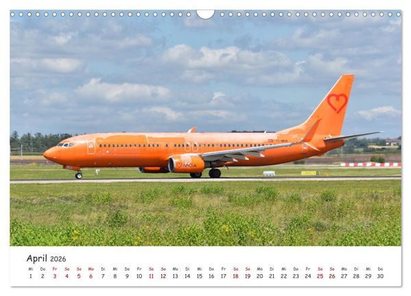 Produktbild: Flugzeuge auf Europas Flugh&auml;fen (Wandkalender 2026 DIN A3 quer), CALVENDO Monatskalender