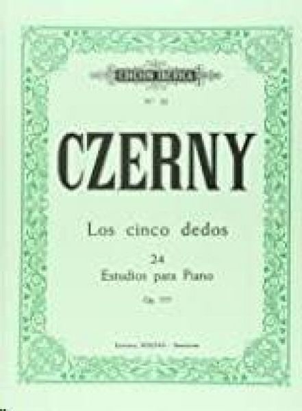 Produktbild: Los cinco dedos, 24 estudios para piano op. 777
