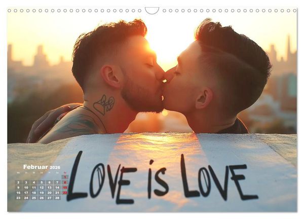 Produktbild: LGBTQ Pride - Regenbogenzeit, der Kalender f&uuml;r Vielfalt und Liebe (Wandkalender 2026 DIN A3 quer), CALVENDO Monatskalender