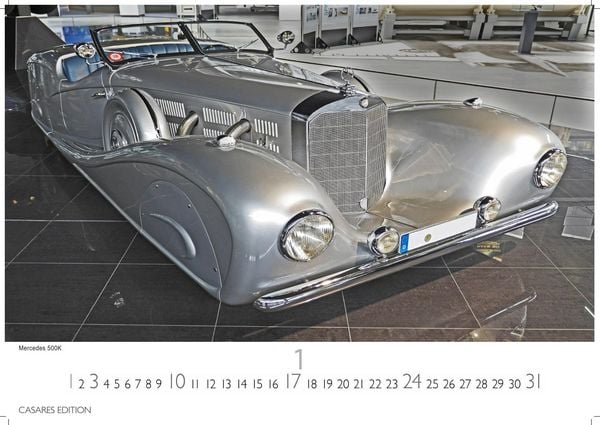 Produktbild: Mercedes Classic Cars Kalender 2027 &ndash; Wandkalender | Fotokalender Oldtimer 35x50cm Gro&szlig;format - Mercedes Oldtimer - Eleganz & Geschichte im Kalenderformat.